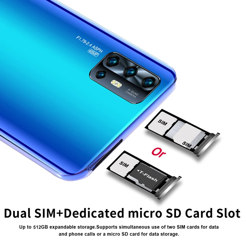 

2021 V19 6.7 inch HD+ 5G 12+512GB Memory Smartphones Intelligent Awaken Face Unlock10-Core CPU Full Display MTK6889 cell phone