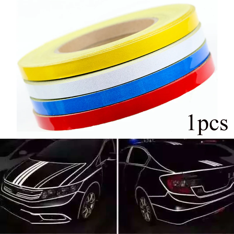 1 см * 5 м автомобильные наклейки отражающие клейкая лента для VW Volkswagen Golf Polo Passat Tiguan