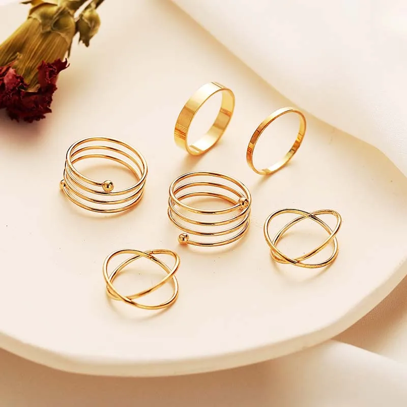 

10Pcs Jewelry Set Creative Portrait Necklace Earrings Geometric Ring Bracelet Retro Simple Party Accessories Friendships Gift