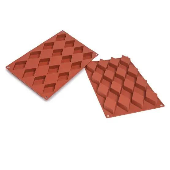 Lozenge-Modell Silicon-Kuchenform mit 16 abмена