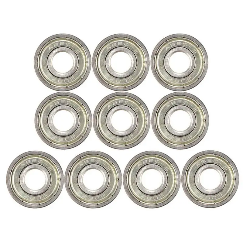20 штук скейтборд шарик скутера ролик Подшипники для скейта колеса (серебро) |
