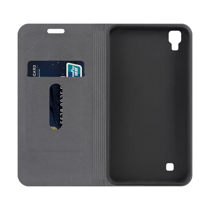 Чехол-книжка с текстурой под дерево для LG X Power деловой Чехол-бумажник Мягкая