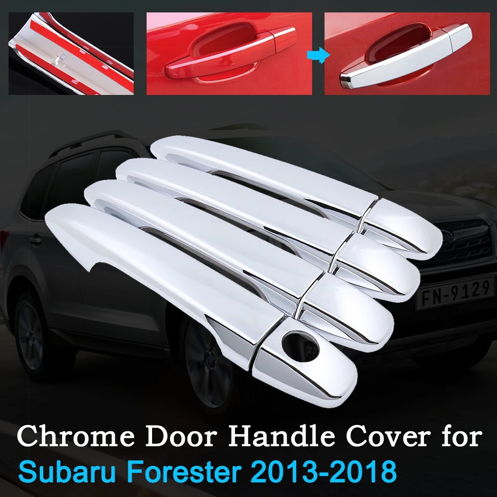 Горячая Распродажа хромированная накладка на дверную ручку автомобиля для Subaru