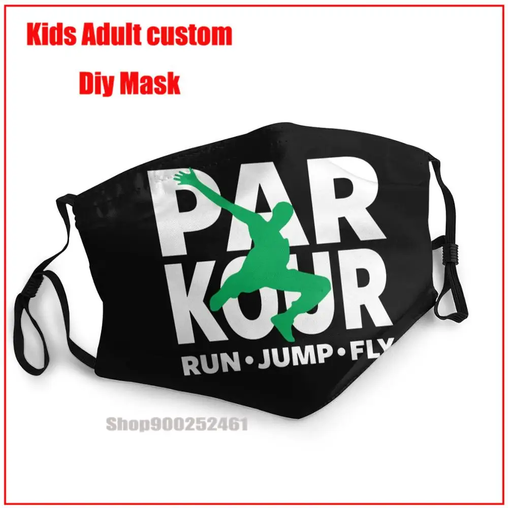 

PARKOUR - FREERUNNING - TRACEUR White DIY mascarilla reutilizable harry mask-potter face mask washable mouth mask cotton