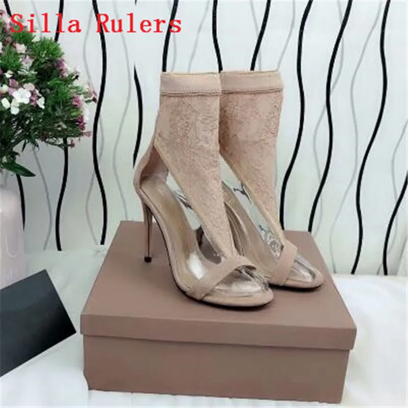 Босоножки женские на высоком каблуке босоножки с вырезами и кружевом гладиаторы