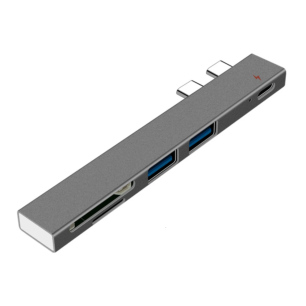 Алюминий USB C концентратор 5 в 1 Type адаптер ключ совместим для 2016 2017 MacBook Pro 13 &quot15&quot