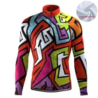 Зимняя велосипедная куртка LairschDan с длинным рукавом, теплая флисовая спортивная одежда, гоночная велосипедная футболка, Мужская maglia ciclismo invernale