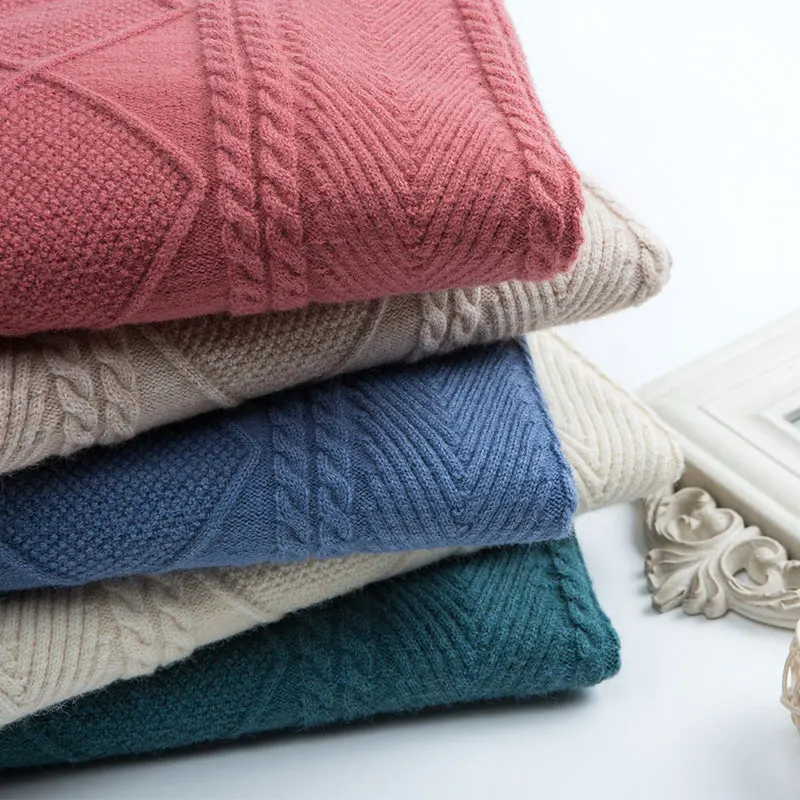 Autumn and winter show thin round collar sweater female brief paragraph sweater long-sleeved loose render unlined upper garment