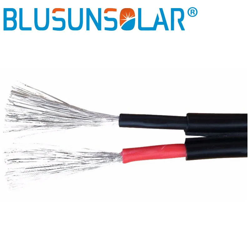 

100M/lot Solar dual Twins core cable approved Solar double power Wire 2 X 4.0.MMSQ Solar PV Cable