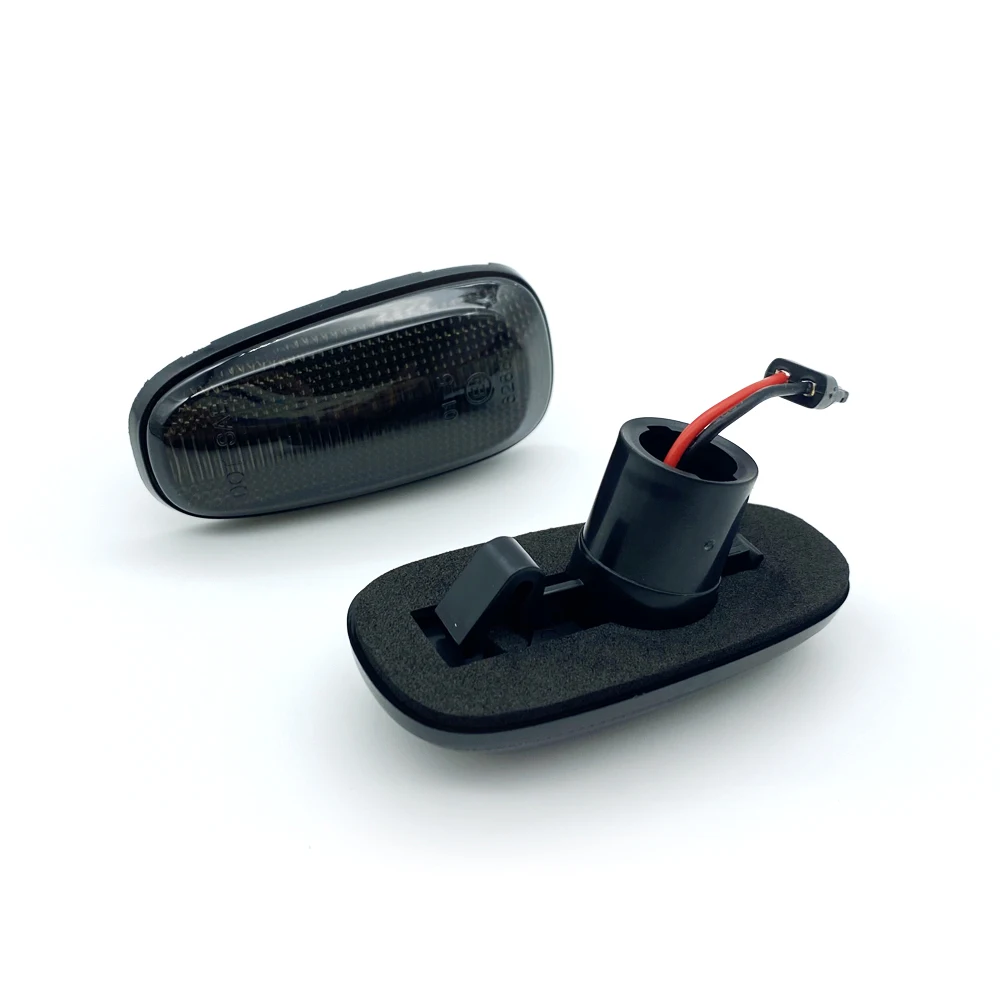 2 шт. дымчатые линзы светодиодный боковой габаритный фонарь Янтарный Поворотная