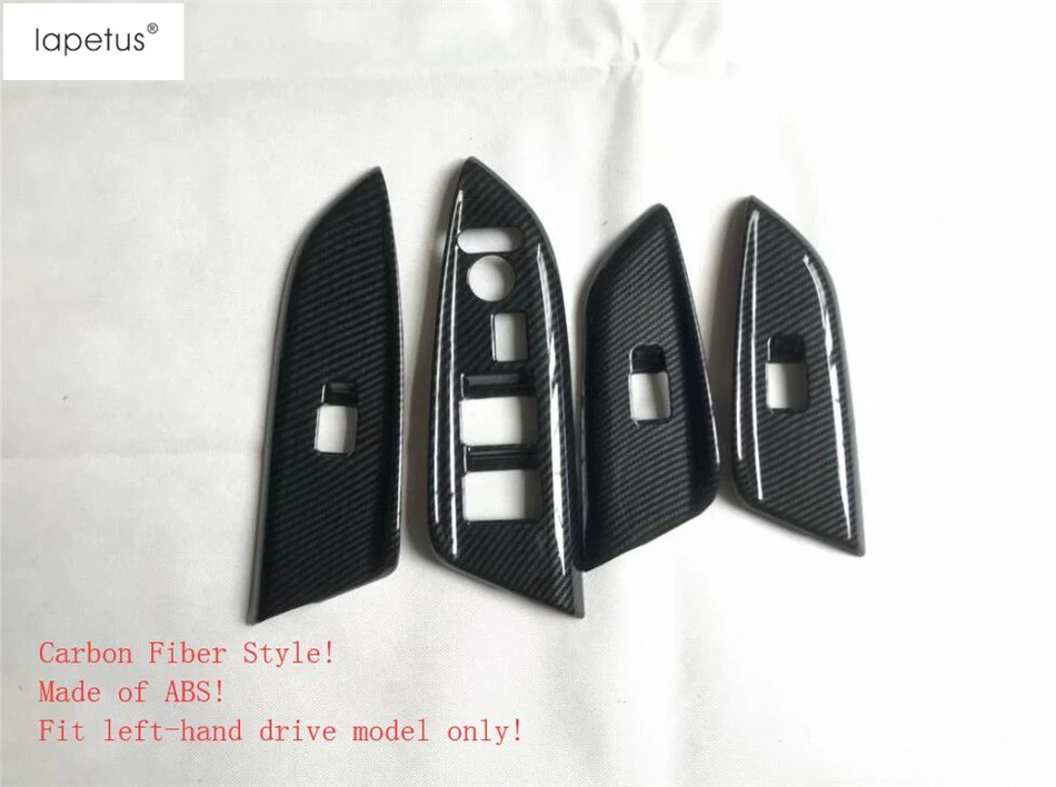 Lapetus аксессуары подходят для Honda Fit Джаз- Внутренний дверной подлокотник окно Лифт рамки молдинг крышка комплект отделка/АБС-пластик