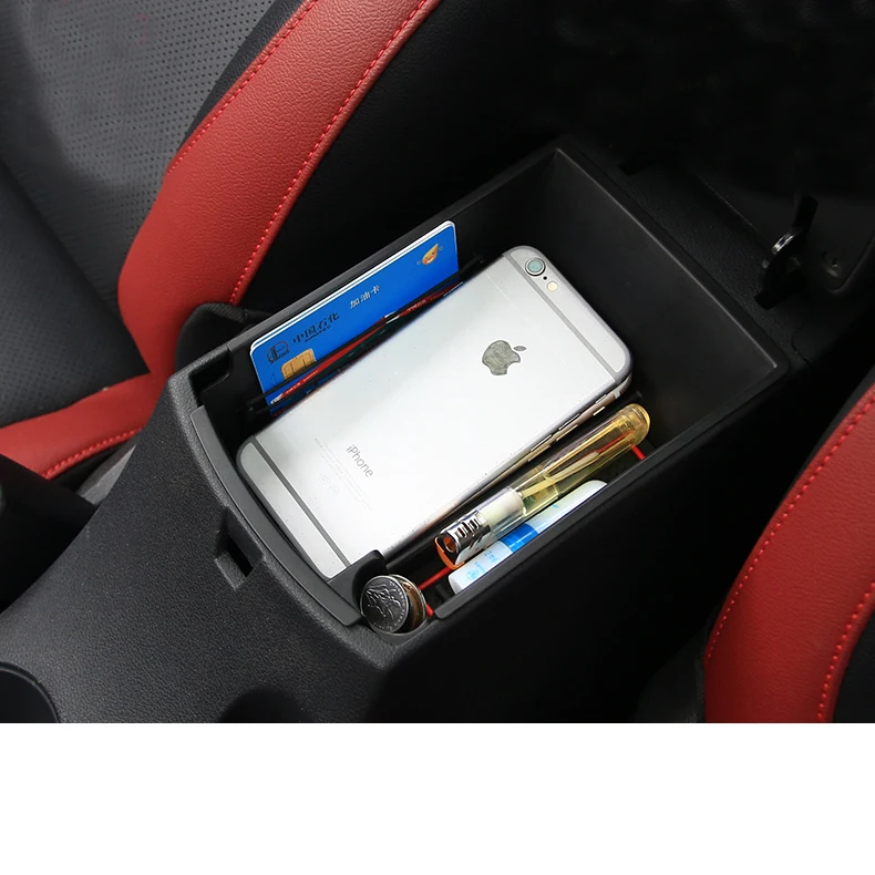 Lsrtw2017 Abs Car Central Control Armrest Storage Box for Kia Rio X Line Kx Cross Interior Mouldings Accessories