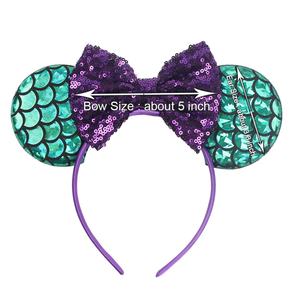 Женская повязка на голову русалка 3 дюйма|Рождественские повязки| |