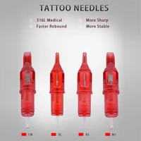 10pcs disposable tattoo cartridge needle m1 sterilized safety tatoo needle for cartridge machine pen supplies accessories