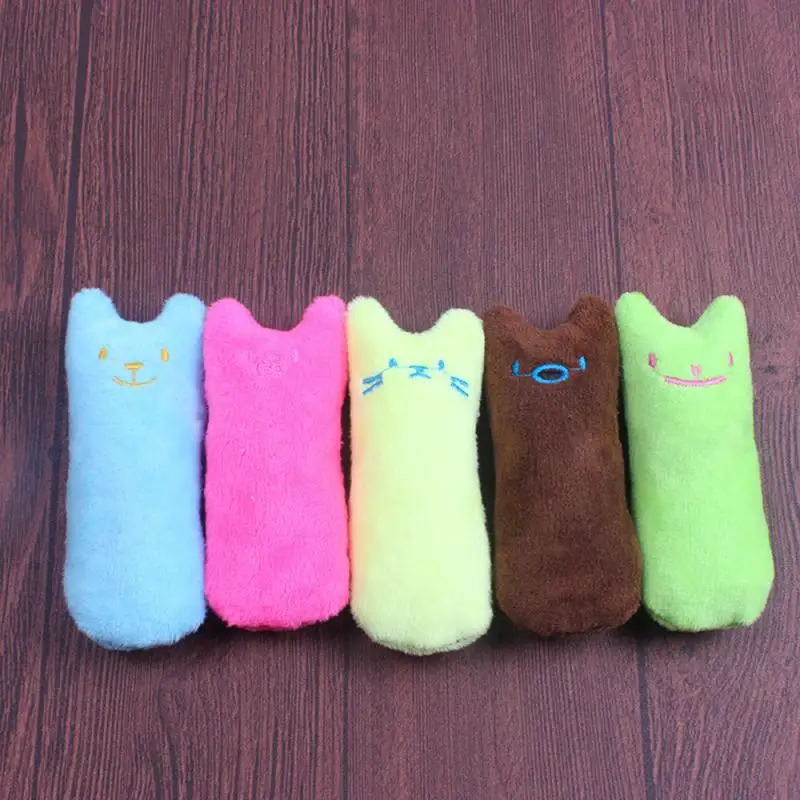 

1PCS Teeth Grinding Catnip Toys Funny Interactive Plush Cat Toy Pet Kitten Chewing Vocal Toy Claws Thumb Bite Cat Mint Cats Toys