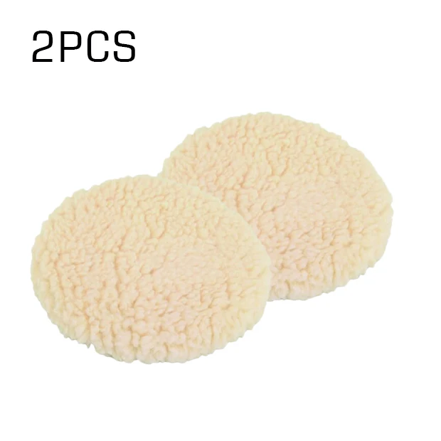 

2pc Polishing Bonnet Buffer Pads Soft Reusable For 9 Inch & 10 Inch Car Polisher