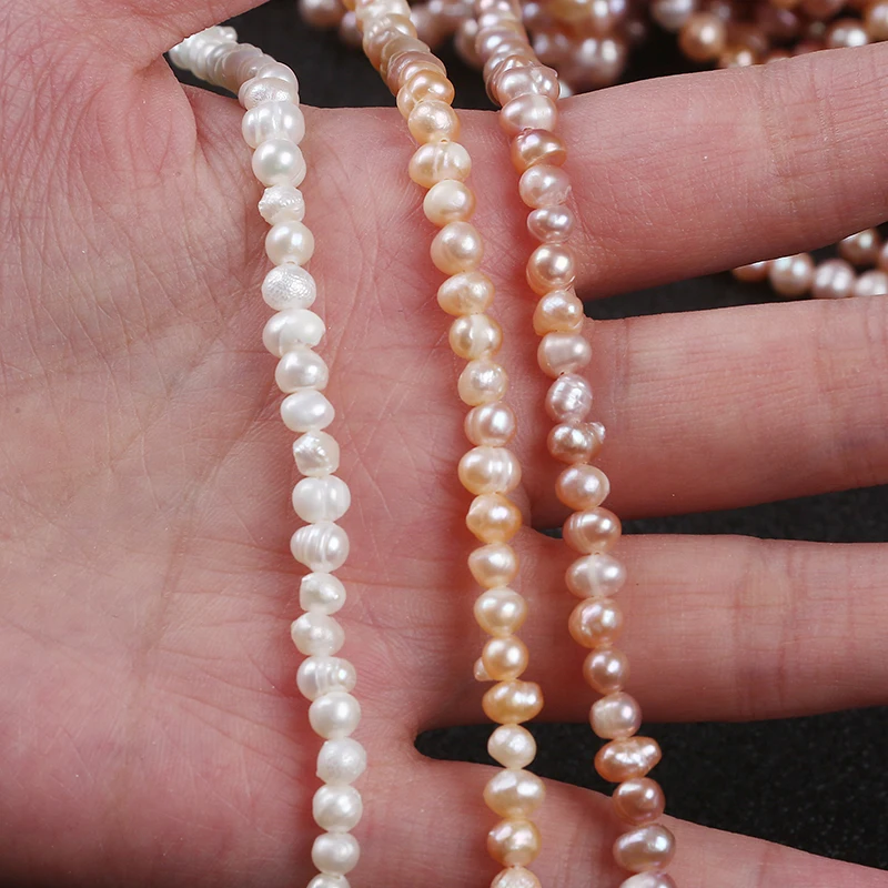 

4-4.5mm Cheap Natural Freshwater Potato Shape Pearls