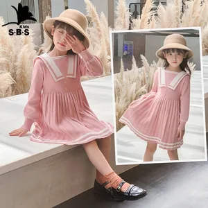 Girls Dress Children's College Style Knitted Sweater Dress 2020 New Arrival Spring and Autumn Long-sleeved Kids Princess Dress