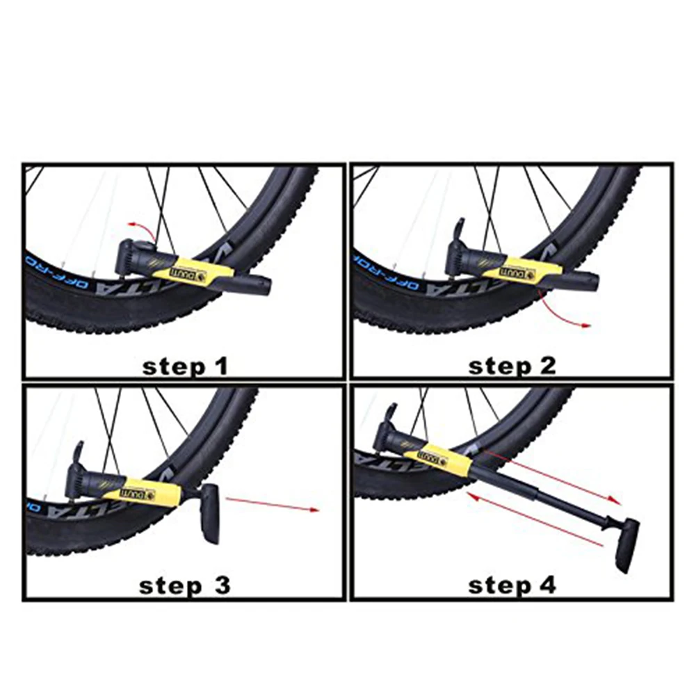 

Bicycle Pump, Small Portable Multifunctional Bicycle Pump Tire Inflator Air Pump for Bicycles