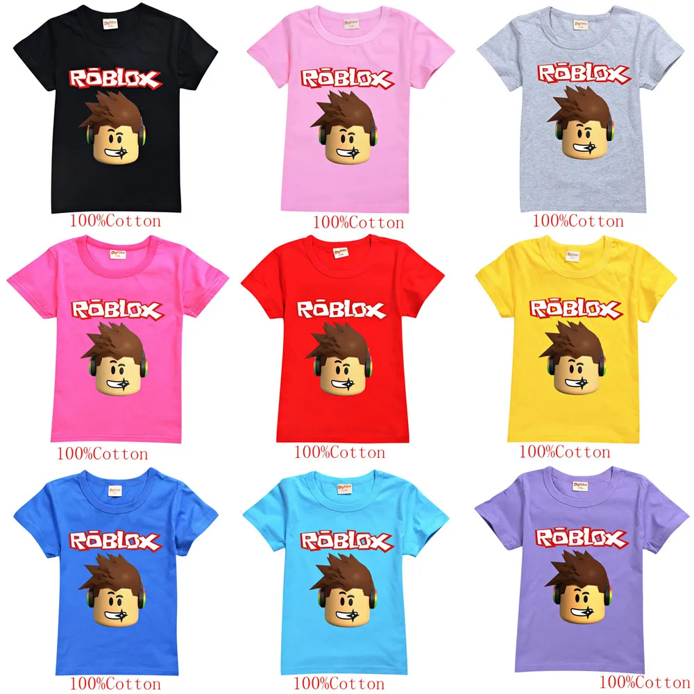 

Robloxing Neutral Kids Teen Cotton Boys T Shirts Children Short Sleeve Clothing Casual Tees Tops Girls T Shirt