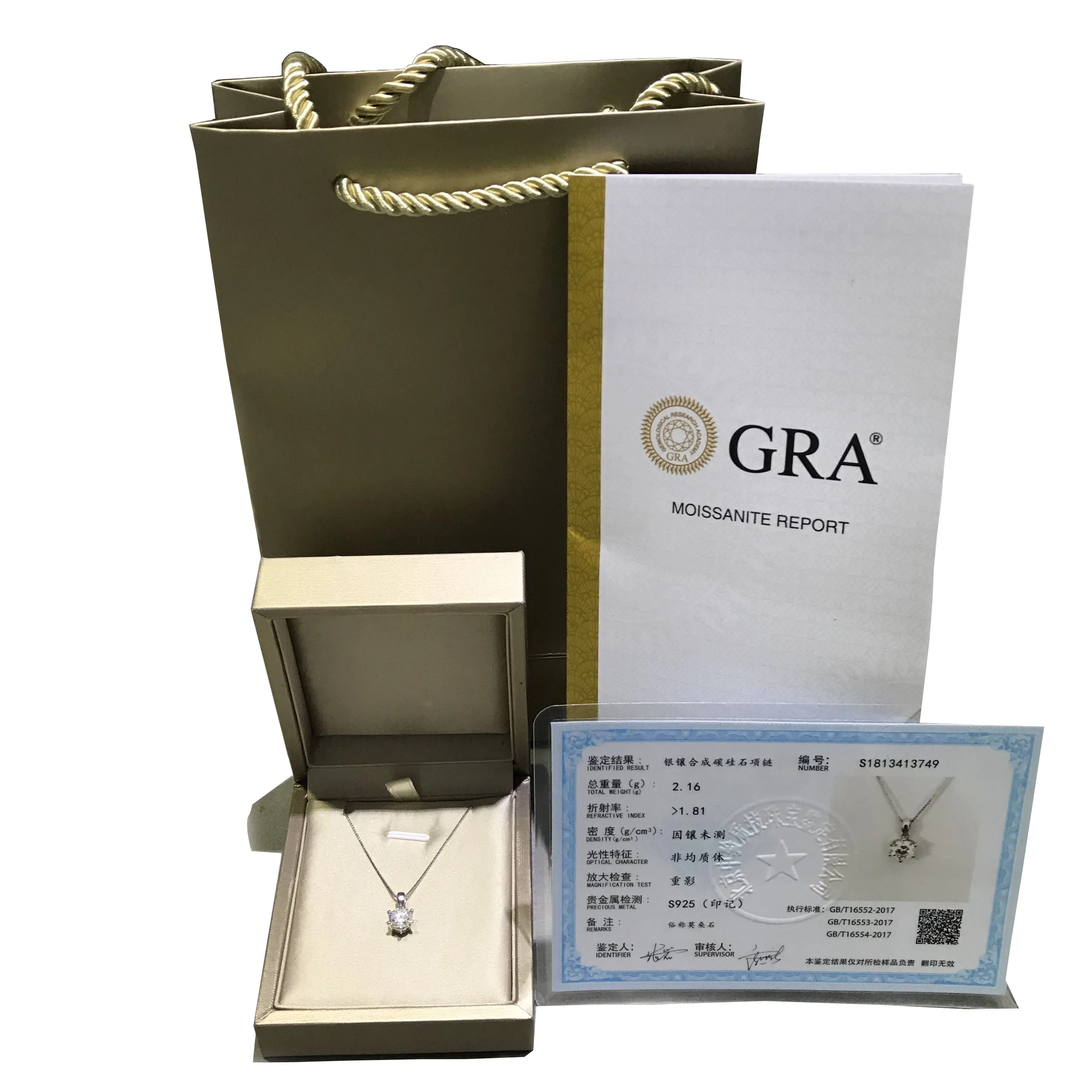 Круглые серебряные подвески Moissanite, 1 CT D VVS, роскошные Подвески Moissanite Weding для женщин