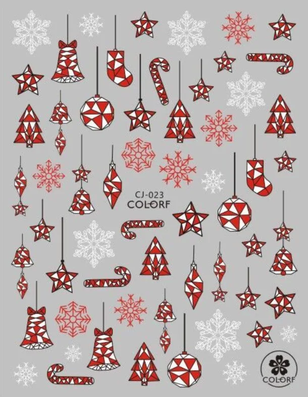 Новые 3D лазерные рождественские наклейки Санта-Клаус Снеговик милые Мультяшные