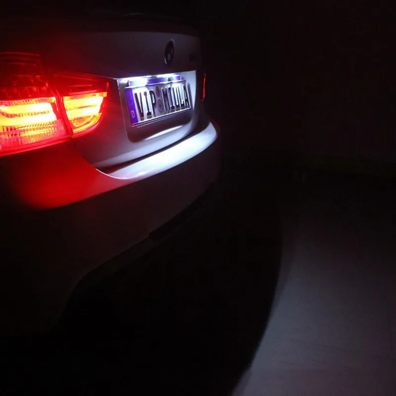 2pcs Car LED Number License Plate Light For BMW E39 M5 E70 E71 X5 X6 E60 E90 E92 E93 M3 E88 E82 Exterior Accessories | Автомобили и