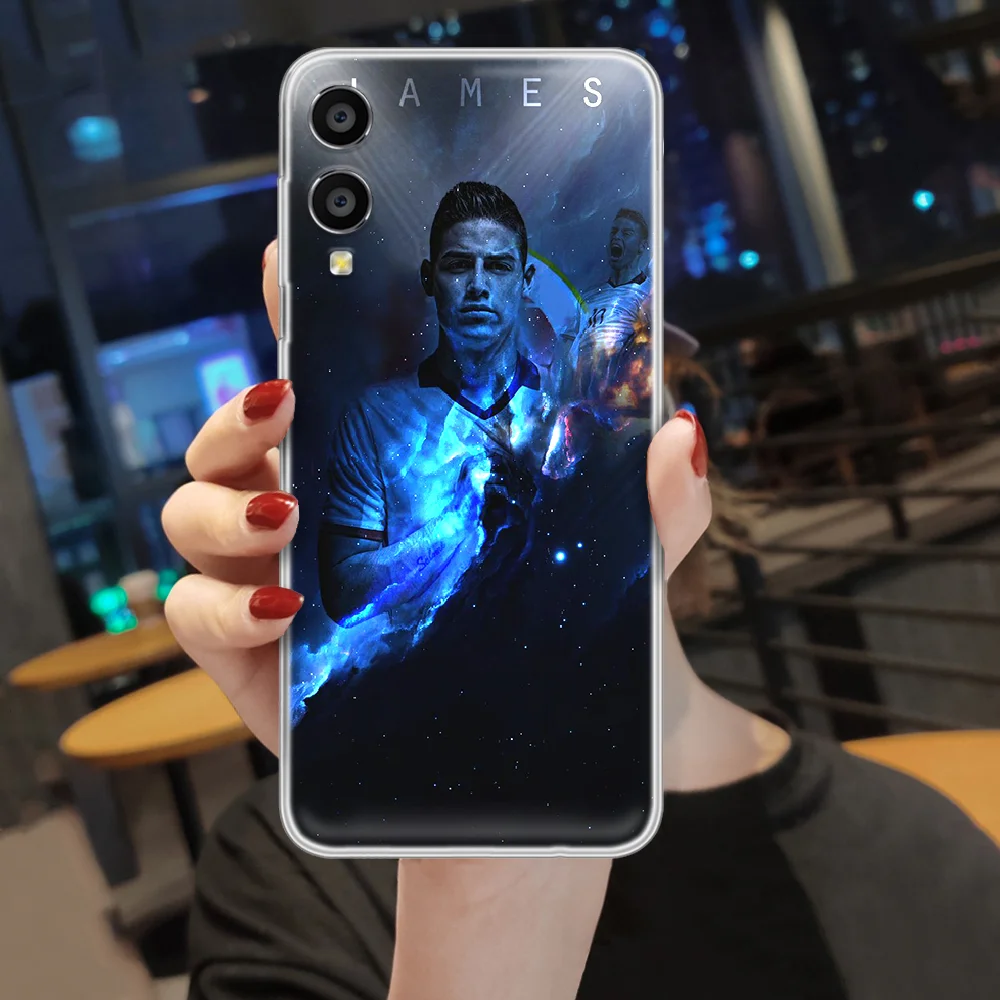 

James Rodriguez football soccer Phone Case hull For HUAWEI honor nova v 5 7 8 9 10 20 30 C A X Lite Pro transparent hoesjes