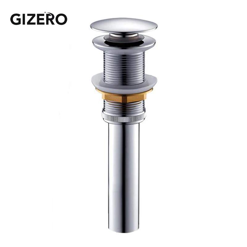 bathroom accessories pop up drain chrome basin sink waste click clack vanity sink drain strainer withwithout overflow zr2018 free global shipping