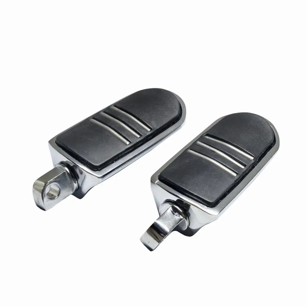 Male Mount Motorcycle Rubber Footrest Footpegs Floorboard For Harley Iron XL 883 1200 Street 750 500 Touring Custom Dyna Softail