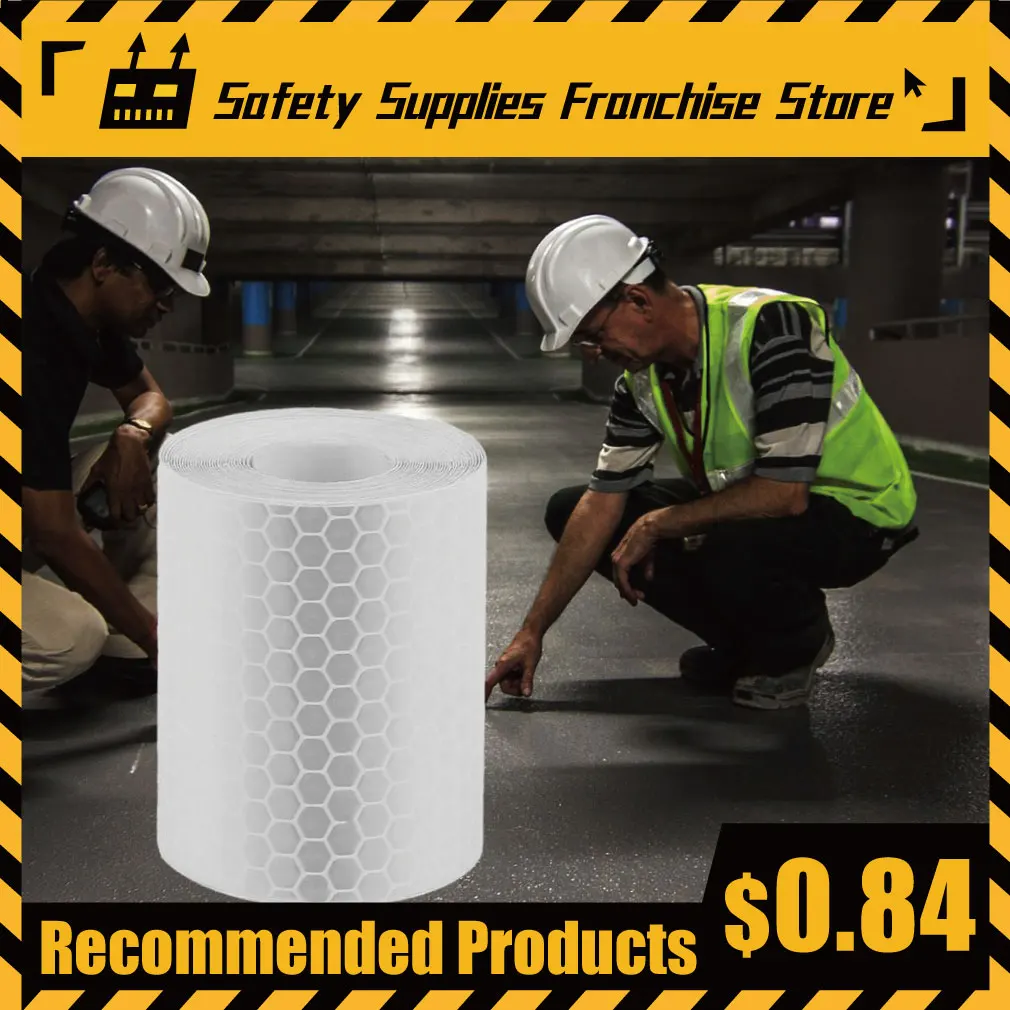 

5cmx3m Safety Mark Reflective Tape Stickers For Bicycles Frames Motorcycle Self Adhesive Film Warning Tape Reflective Film