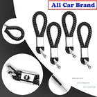 Автомобиль Стайлинг плетеный кожаный веревочный брелок для Ford Focus 2 3 Mk3 Fiesta Mk7 Ranger Mondeo Mk4 Fusion Kuga C S Max Mustang Ka