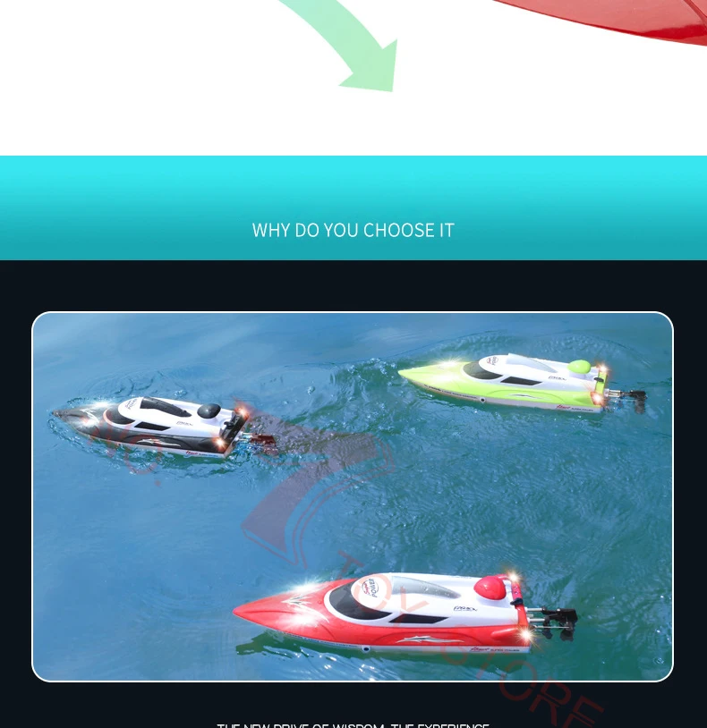 HJ806 Electric RC Boat 35KM/H High Speed Radio Remote Controlled Speedboat Racing Ship Steerable Boats Toy VS Feilun FT012 FT011