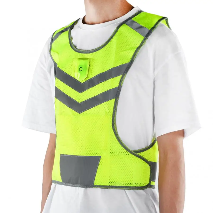 Светоотражающий жилет безопасности Быстросохнущий велосипедный с высокой