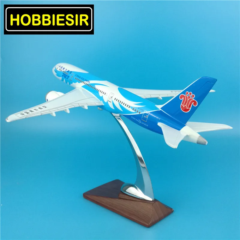 30 см 1:200 весы Boeing B787 Китай Southern AIR W Базовая Смола самолета статическая solide модель игрушка литая под давлением пластиковая самолет GiftsDisplay