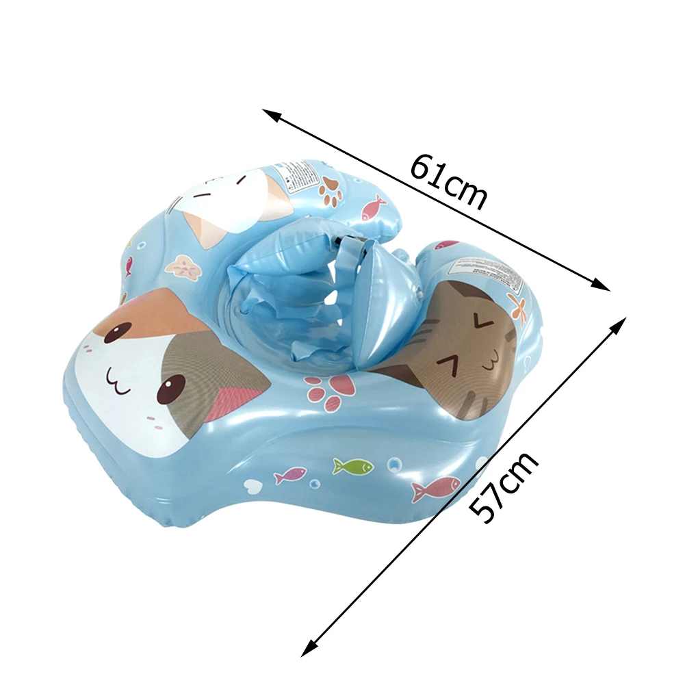 

Anti-Rollover Swimming Ring Float Circle Pool Accessories Portable Easy Store Floating Cushions Inflatable Swim Protector
