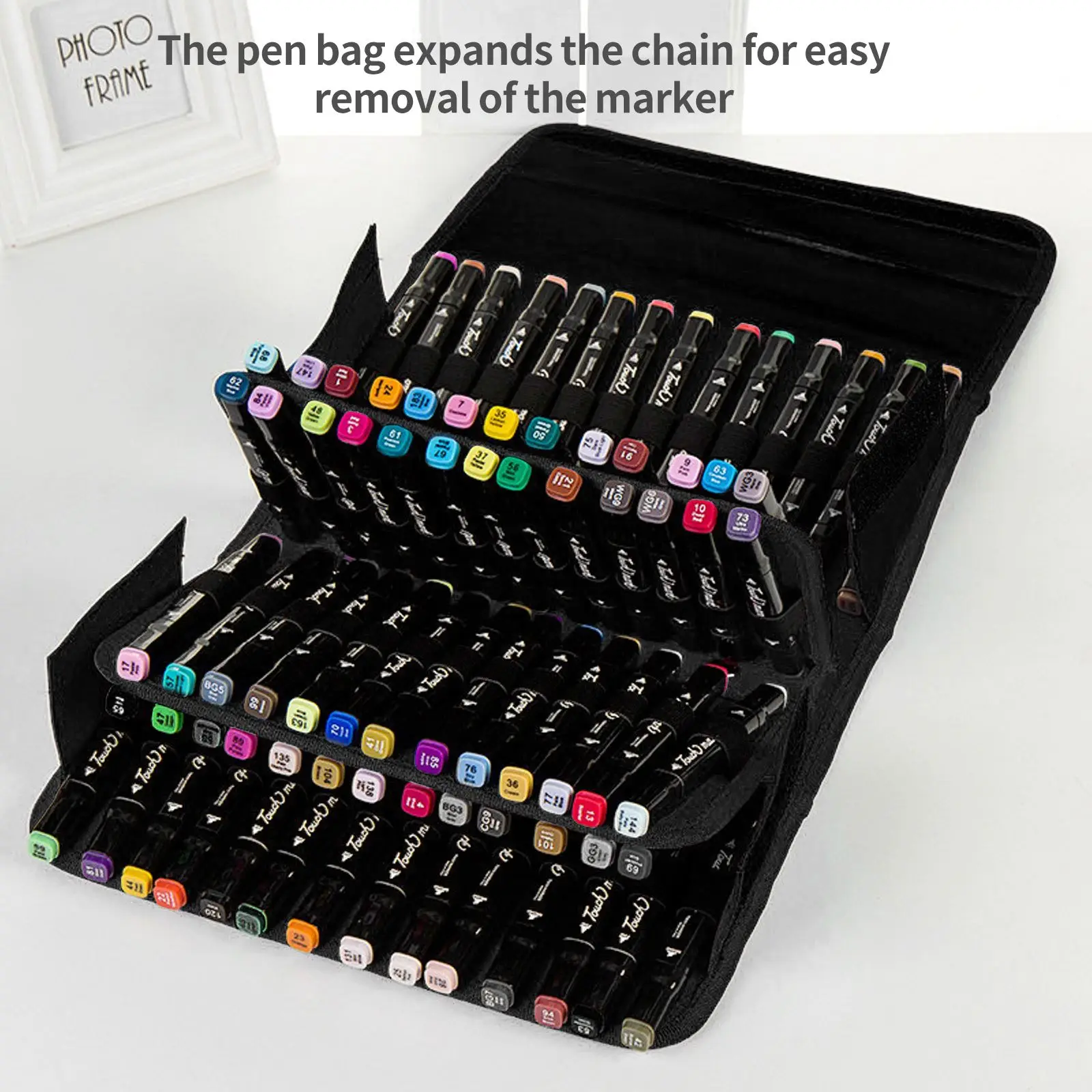 

1 шт., вместительная сумка для ручек и карандашей, 80 цветов