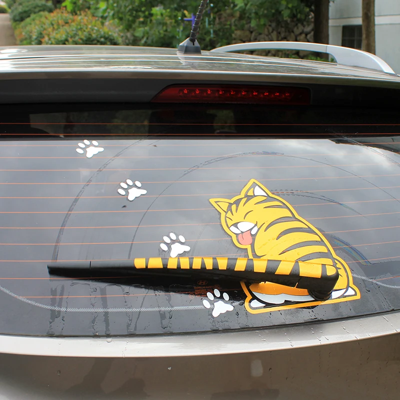 Водостойкая автомобильная наклейка KAWOO забавные мультипликационные наклейки с