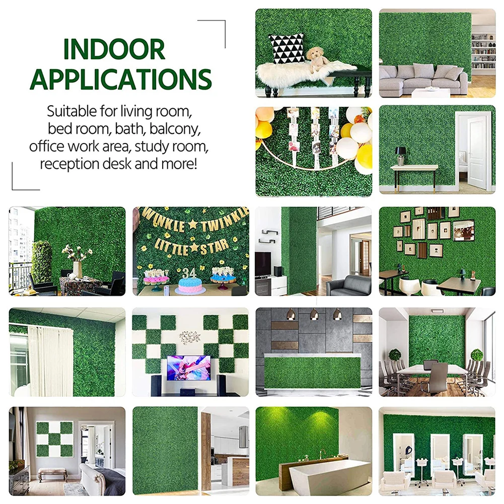 Искусственная трава 40x60 см газон доска настенное ограждение дом сад двор фон