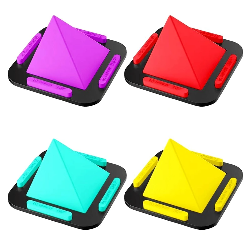 

New Anti Slip Mat Pyramid Phone Holder Silicone Home Office Decoration Non-slip Pad Auto Dashboard for Cell phone Car Ornament