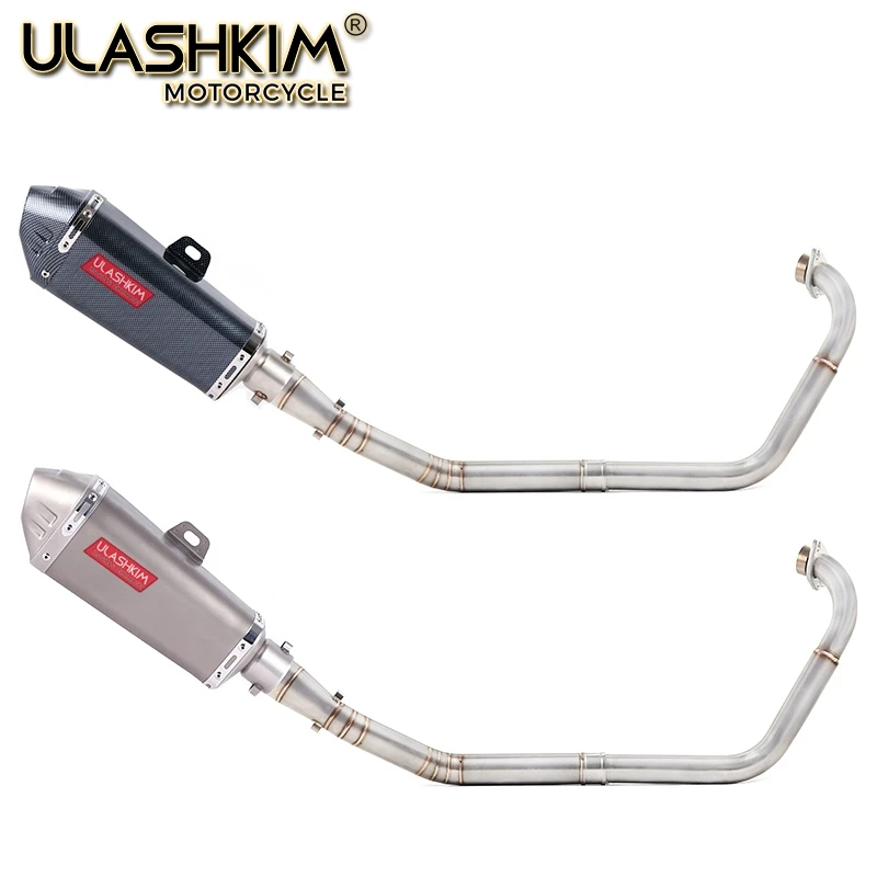 

Motorcycle Full Exhaust Escape System Modifed Middle Link Pipe Slip On For yamaha YZF-R15 R5 MT-15 MT 15 125 V3 R125 2008-2019
