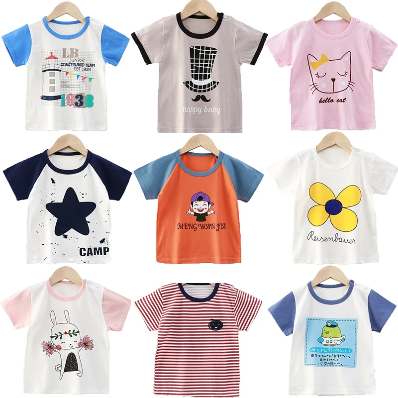 

New Products Boy T-Shirt Cartoon Design Baby Cotton Top Summer Clothing Toddler Fashion T-Shirt Cute Girl Children Clothes