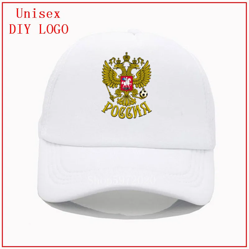 32 State Emblem Russia Eagle Football Soccer Print Baseball Hat Summer Mesh Sun Cap Hipster women caps men visor hat | Аксессуары для