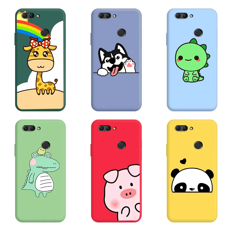 

Cartoon Animals TPU Soft Shell For HUAWEI Y9 2018 2019 Case Silicone Edging Cute Cartoon Fundas For Huawei Y9 2018 2019 Phone