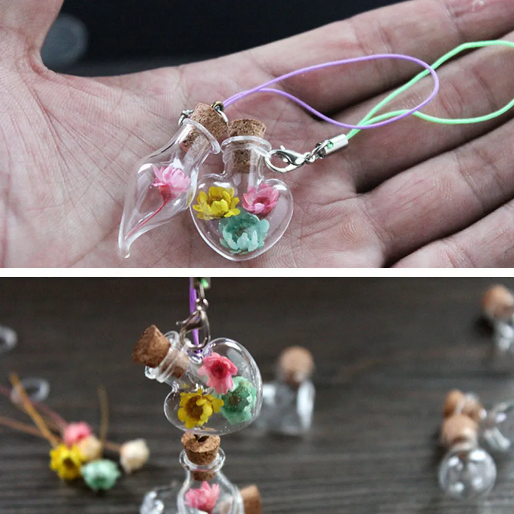 

6pcs Glass Favor Jars with Cork Lids Stopper Small Empty Glass Bottle Tiny Glass Jars with Cork Decorative Wish Glass Jars