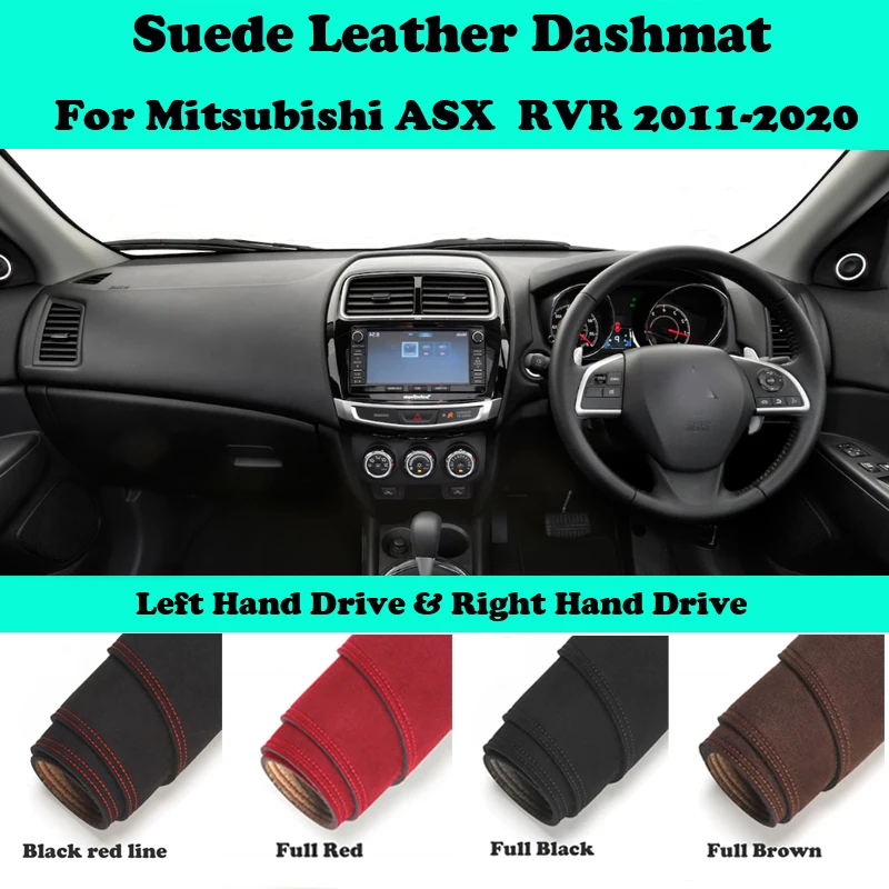 

For Mitsubishi ASX RVR Citroen C4 2011-2020 Suede Leather Dashmat Dashboard Cover Pad Dash Mat Car-Styling Accessories LHD RHD