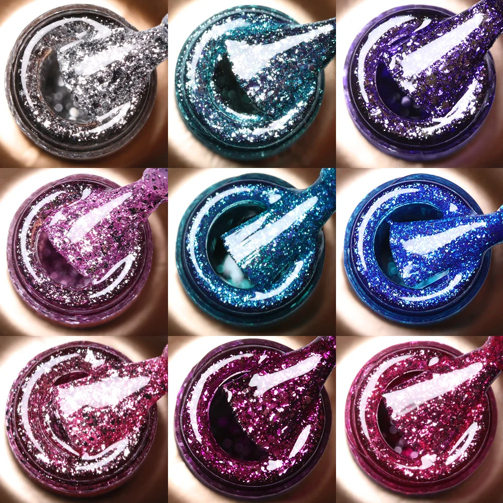 Like 15 мл Гель лак с блестками Набор для гелевого маникюра УФ светодиодный