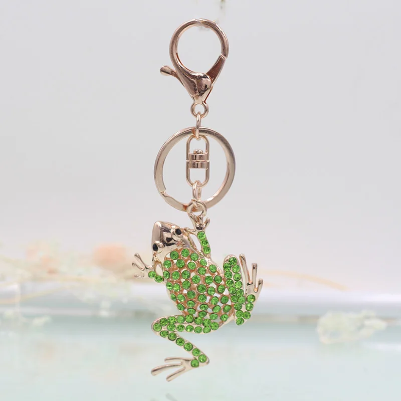 Vick Dolly розовое золото модная лягушка брелок Многоцветный Кристалл Стразы