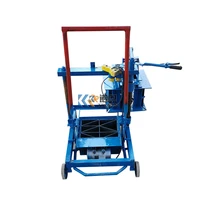 mobile automatic concrete cement clay brick and block making machine fly ash sand hollow paving stone construction machine