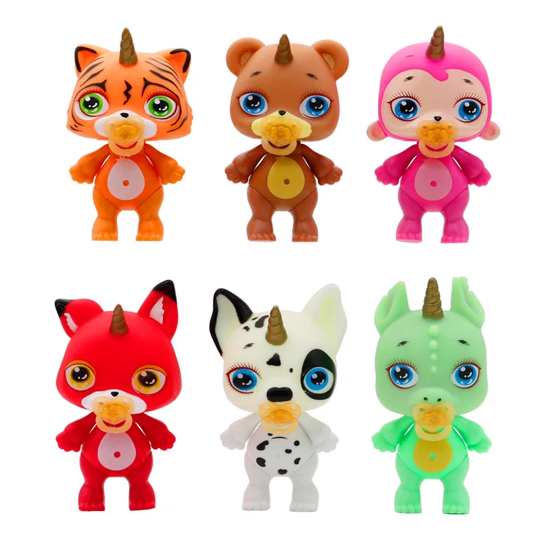 Сжимаемая единорожная мягкая глина для снятия стресса кукла Радужная